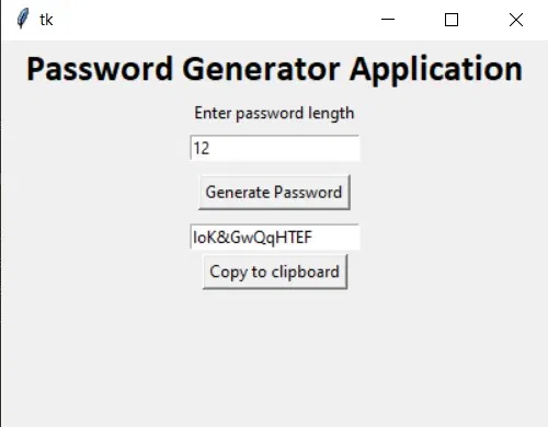password generator python