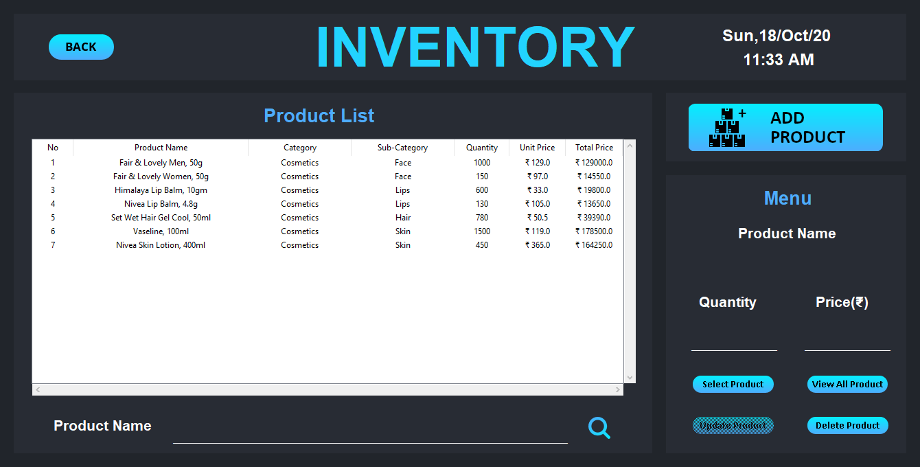 inventory management system python