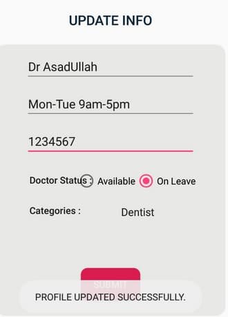 doctor appointment android app