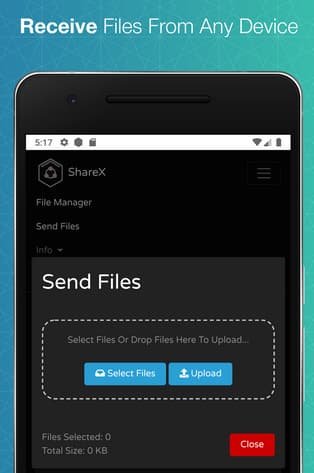 file sharing app project android