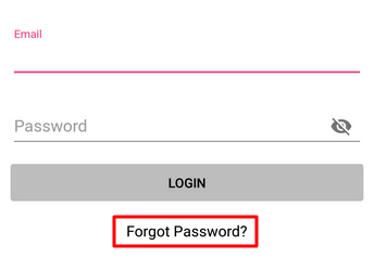 forgot password android studio
