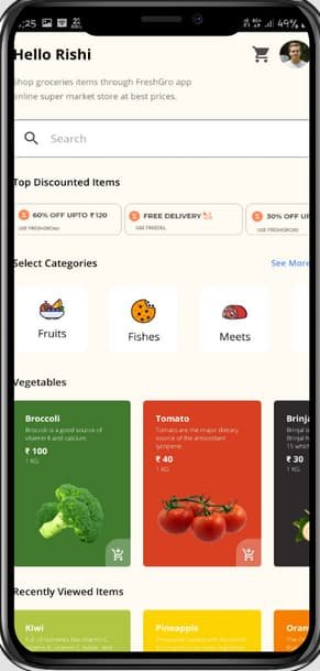grocery store android app source code