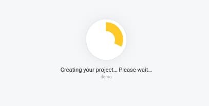 create new project firebase console