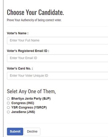 voting system project php