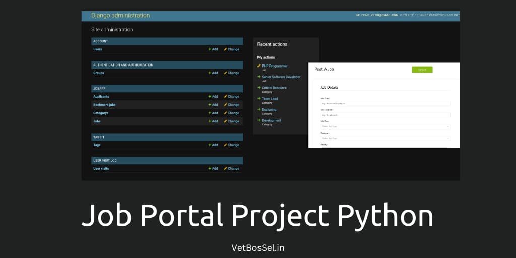 Read more about the article Job portal Project Python