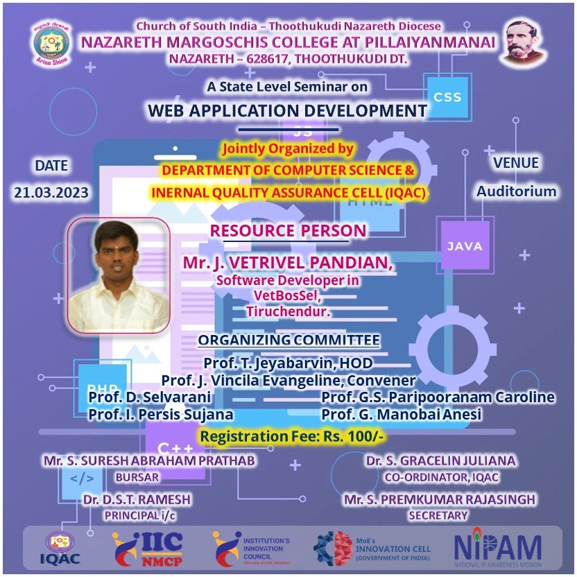 free workshop tamil nadu web application development